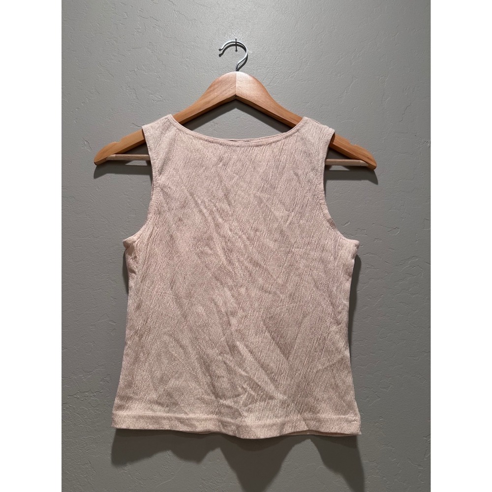 Brandy Melville Cream Sleeveless Lightweight Tank Top Shirt Summer Casual